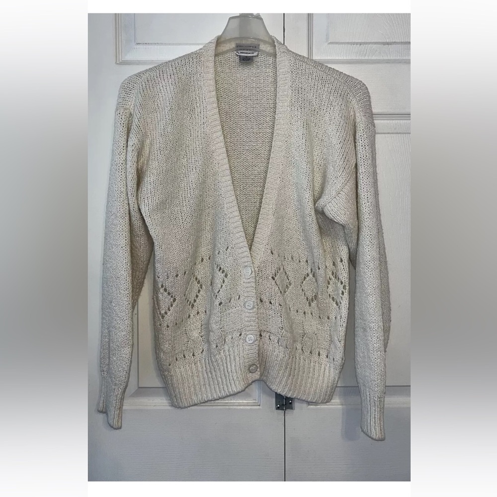 Crystal vintage Cardigan Sweater Size M